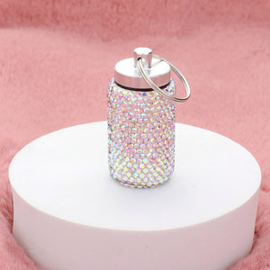 Bling AB Stone Small Pill Case | Bling Pill Case Keychain | Bling Products