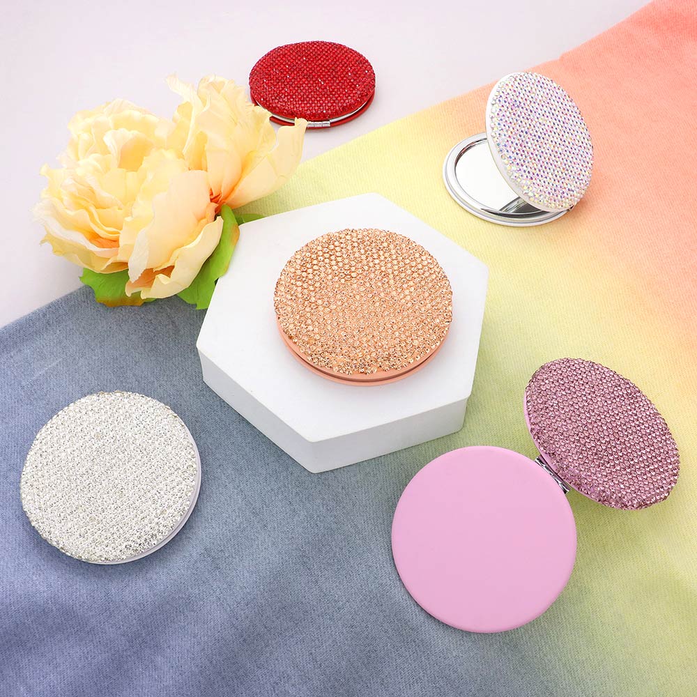 Bling Round Compact Mirrors