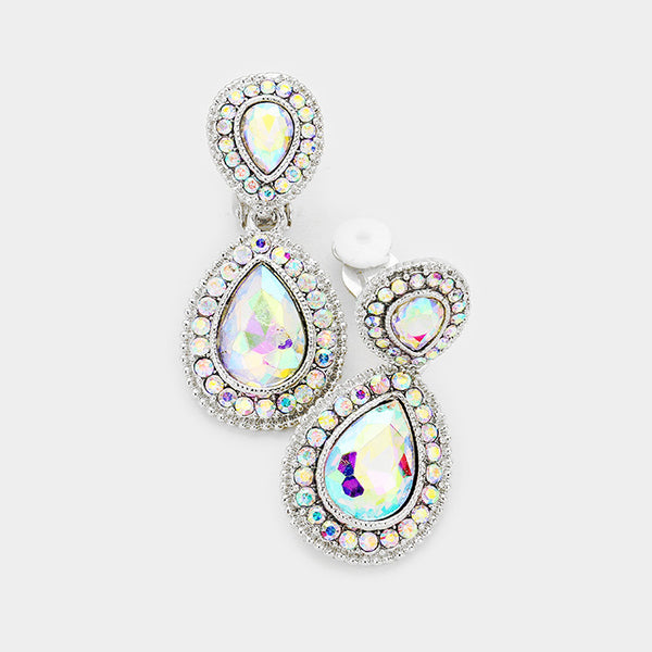 ClipOn Earrings Clip Earrings Crystal Clip On Earrings Interview