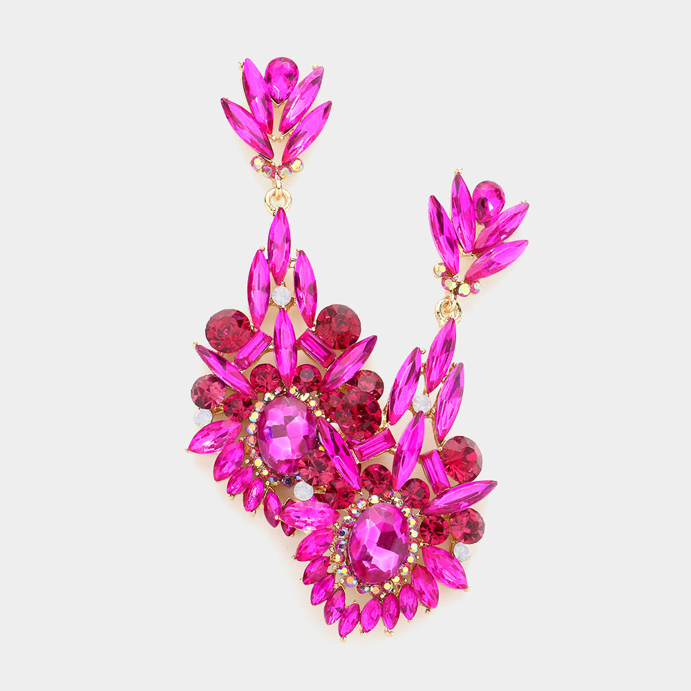 Fuchsia Chandelier Earrings