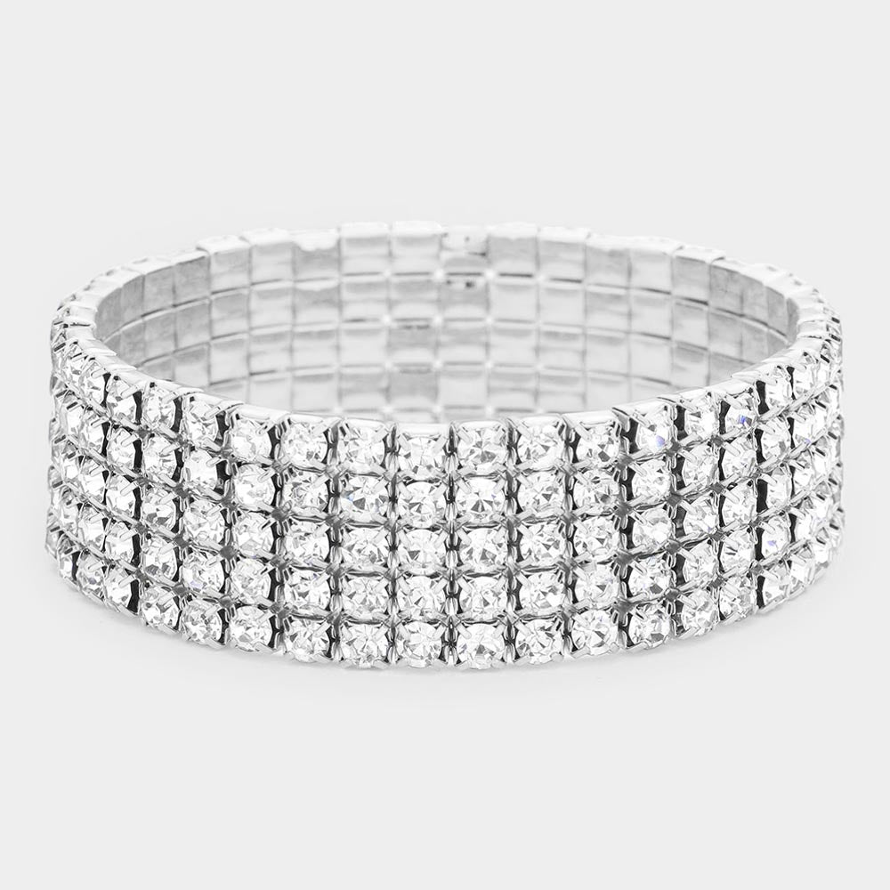 Clear Multi Row Bracelet | 158074