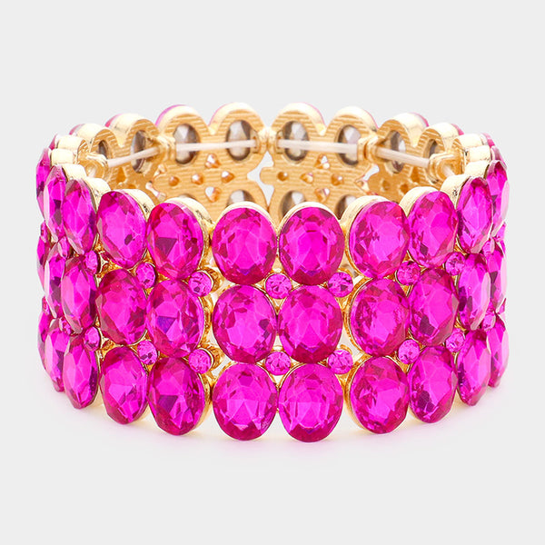 【韓国threetimes スリータイムズ】Pink almond bracelet EVB0264-_2F_STR-
