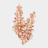 Fuchsia Crystal Pageant Drop Earrings