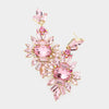 Light Rose Crystal Drop Earrings