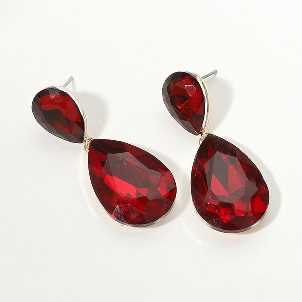 Red Teardrop Earrings