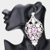 Over Sized AB Crystal and Rhinestone Statement Earrings