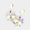 AB Crystal Teardrop Stone Dangle Pageant Earrings | Fun Fashion Earrings