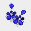 Sapphire Crystal Teardrop Stone Dangle Pageant Earrings  | Fun Fashion Earrings | 566973