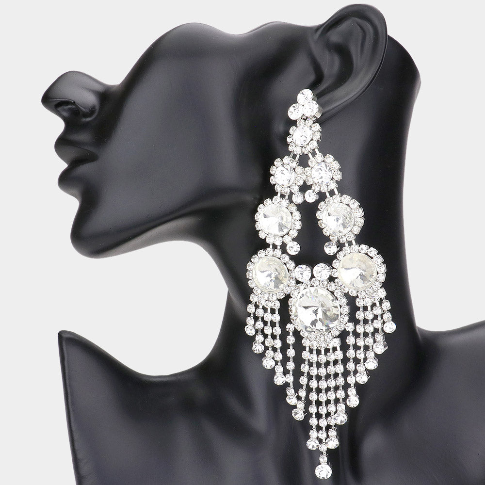 Long Crystal Chandelier Earrings | 371719