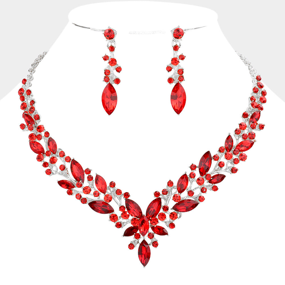 red jewelry prom