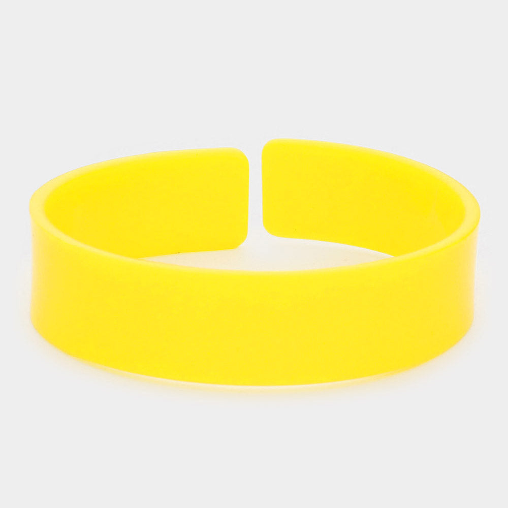 Yellow Adjustable Fun Fashion Bracelet | Outfit of Choice Jewelry