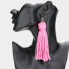 Long Pink Tassel Fun Fashion Earrings | Outfit of Choice Earrings | Casual Wear Earrings 
