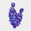 Blue Sequin Cluster Fun Fashion Dangle Earrings | Outfit of Choice Earrings