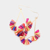 Multi-Color Bead Wrapped Abstract Dangle Fun Fashion Earrings | Outfit of Choice Earrings