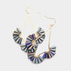 Hematite Bead Wrapped Abstract Dangle Fun Fashion Earrings | Outfit of Choice Earrings