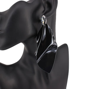 Black Metal Fun Fashion Earrings | Outfit of Choice Earrings l Head Shot Earrings