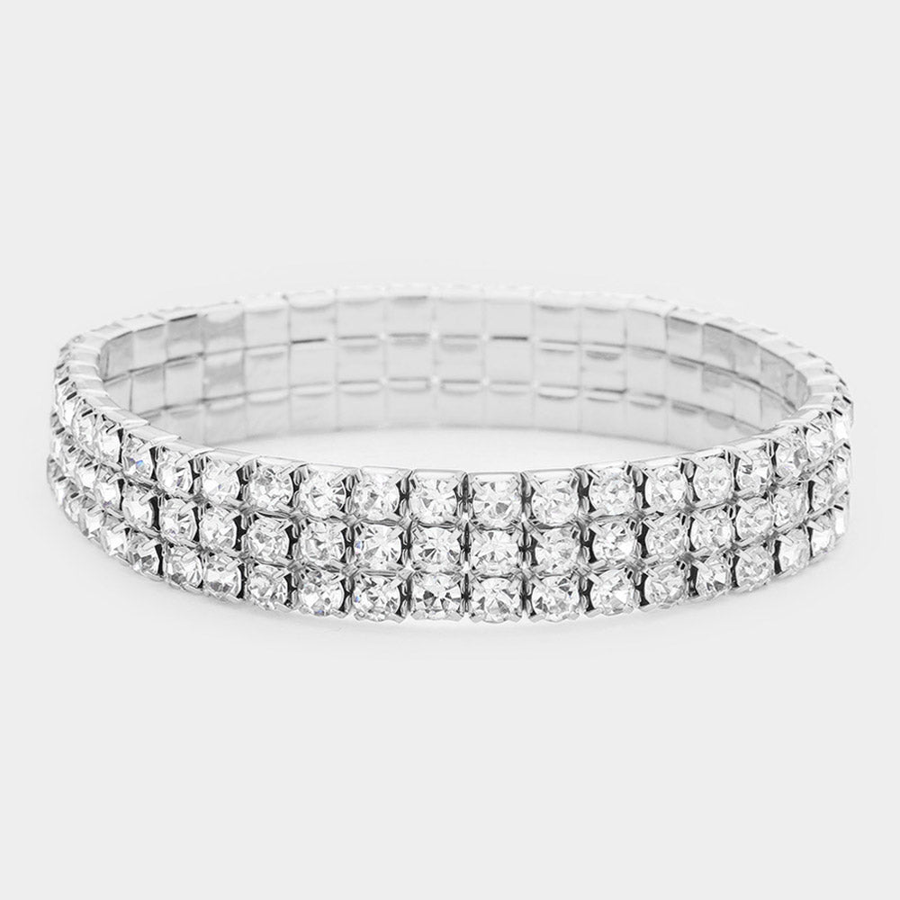 Crystal Multi Row Bracelet