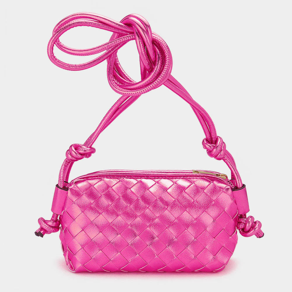 Metallic Weaved Crossbody Bag | Gifts | L&M Bling - lmbling