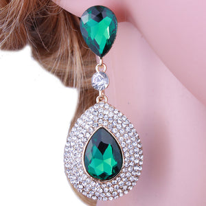 Emerald Drop Earrings | LMBEM
