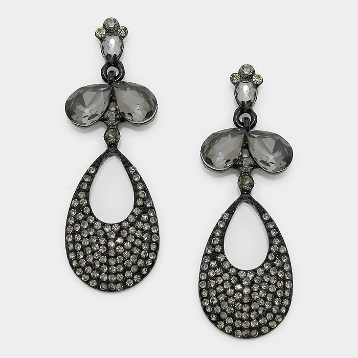 Little Girls Black Dangle Earrings | 312423