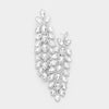 Long Crystal Rhinestone Pageant Earrings | 412836