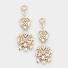 AB Chandelier Earrings on Gold | Lauren | 201459
