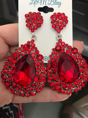 earrings for red prom dress Prom Earrings With Maroon Gown Jewelry For Red Prom Dress Red Prom Jewelry For V Neck Prom Dress