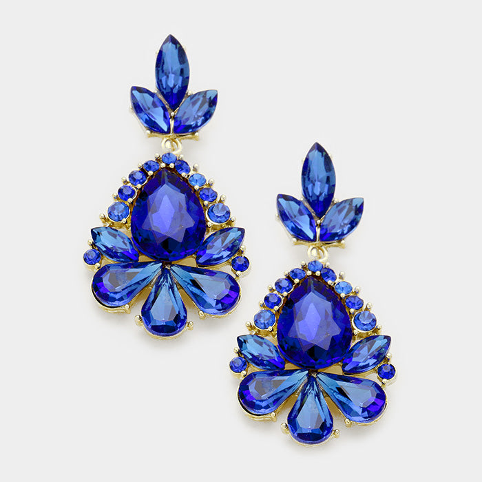 Little Girls Sapphire Pageant Earrings | 346168