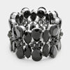 Black Teardrop Stretch Bracelet | 344870