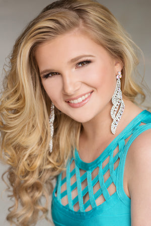 Long Gold Statement Earrings | gold bolts | 368440