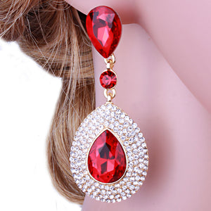 Red Drop Earrings | LMBRED
