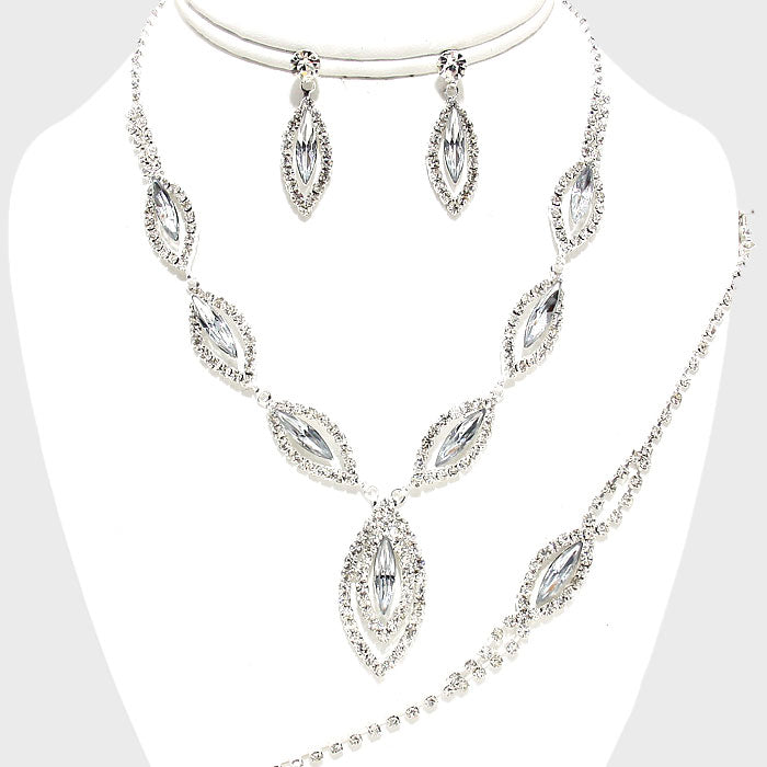Crystal Rhinestone Necklace Set | 132715