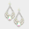 Large Chunky Cut Out AB Crystal Teardrop Earrings | Tammy Lee's| 368878