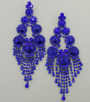 Large Sapphire Chandelier Earrings | 371727
