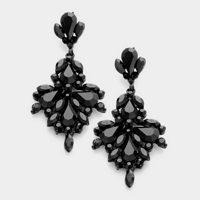 party earrings for black dress Black Dress Jewelry Pairings and How To Wear Them