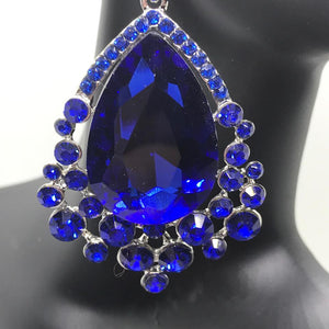 Royal Blue Teardrop Earrings | 309040