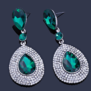 Emerald Drop Earrings | LMBEM