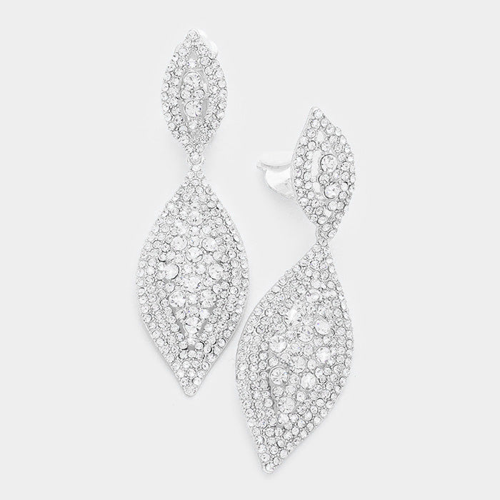 Crystal Marquise Clip On Earrings | 356723