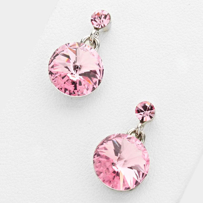 Little Girls Light Pink Dangle Earrings | 120692