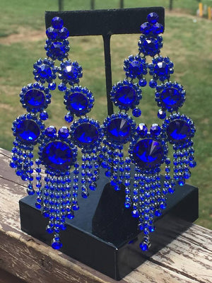 Large Sapphire Chandelier Earrings | 371727