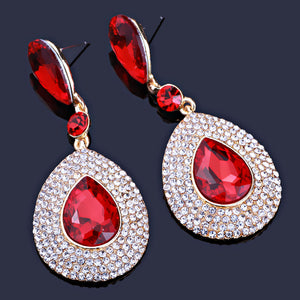 Red Drop Earrings | LMBRED