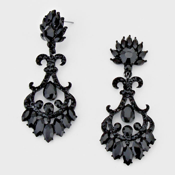 Black Chandelier Earrings | 280796