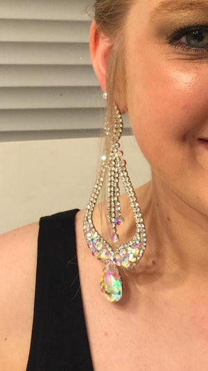 Pink and Green Pageant Earrings | "Miss America"| 370611
