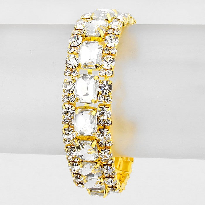 Crystal Bracelet on Gold | 280120