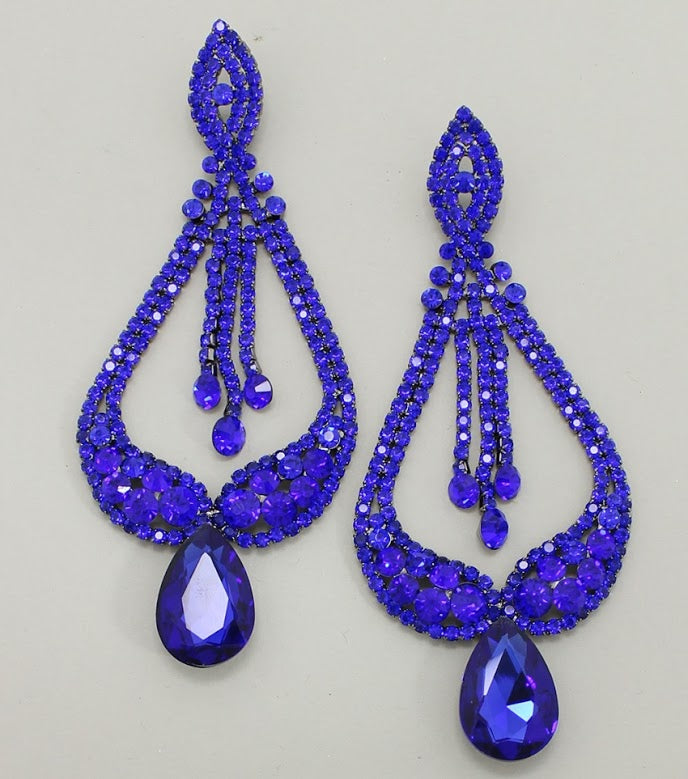 Sapphire Pageant Earrings | "Miss America" | 370615