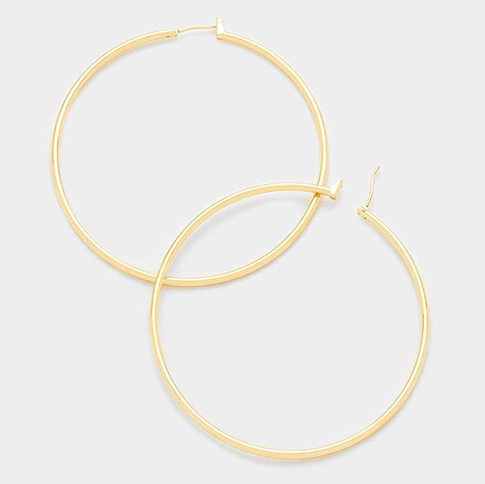 Gold Hoop Earrings | 2.5" | 314775