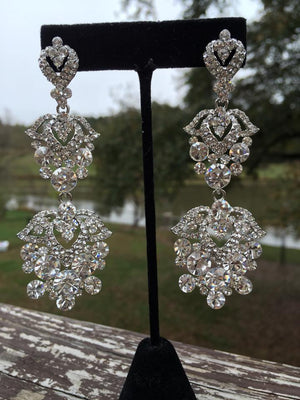 Crystal Chandelier Earrings | Lauren | 183392