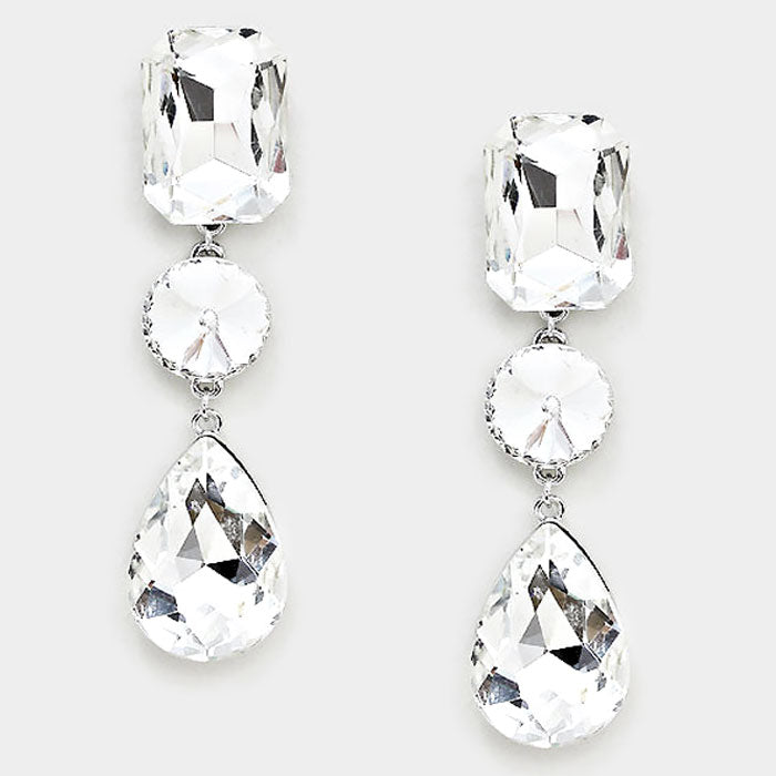 Crystal Multi Shape Drop Earrings | 233624