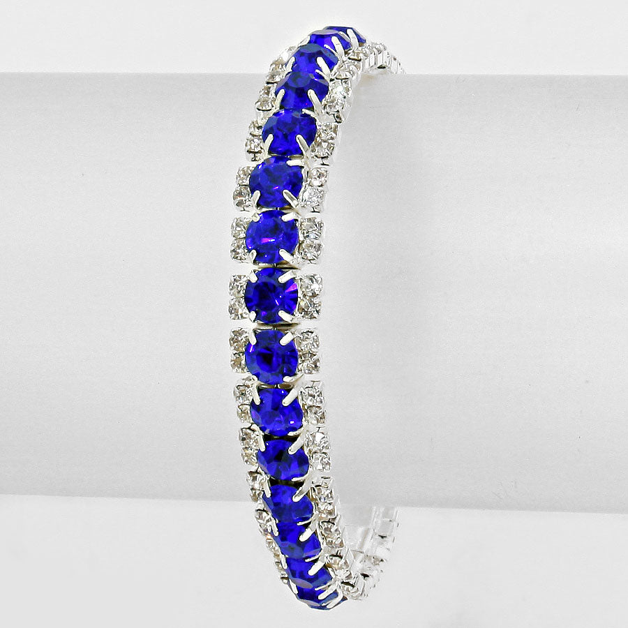 Sapphire Crystal Stretch Bracelet | 263154
