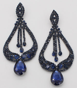 Navy Pageant Earrings | "Miss America" | 370610